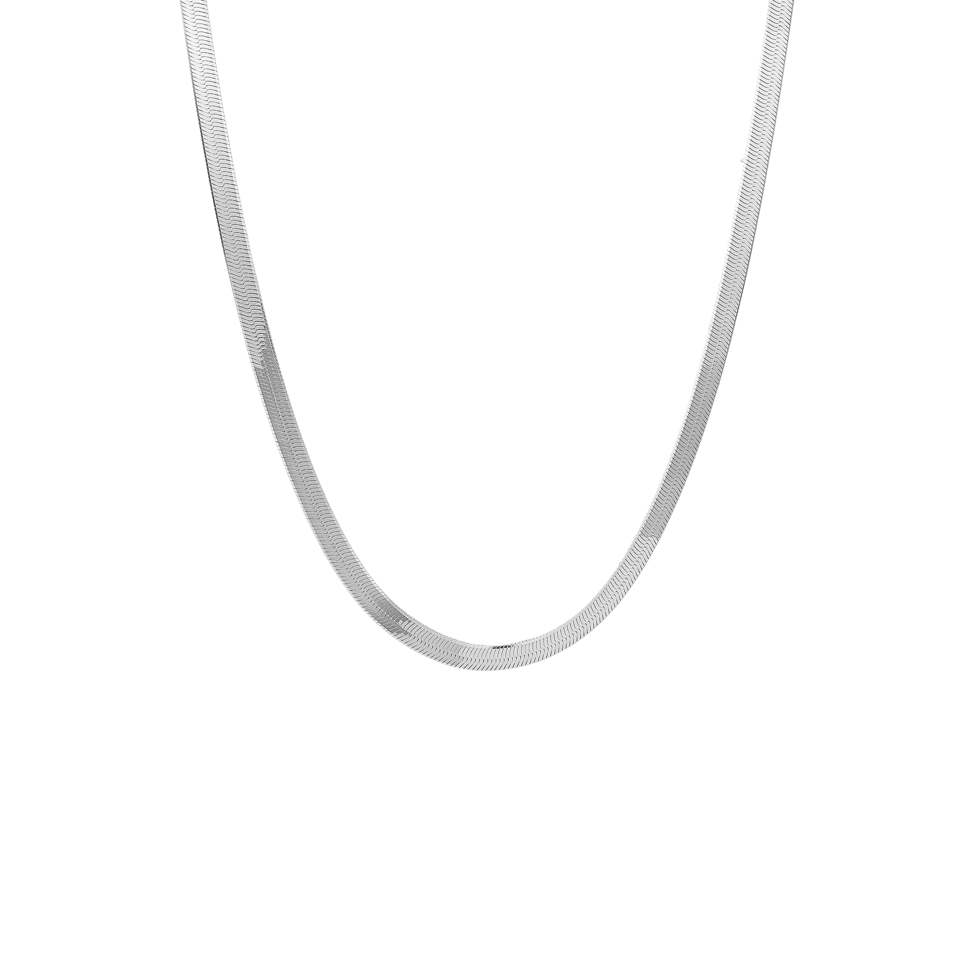 Halskæde, Panzer, sølv, 45cm