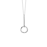 Halskæde oval, 42+3 cm, sølv