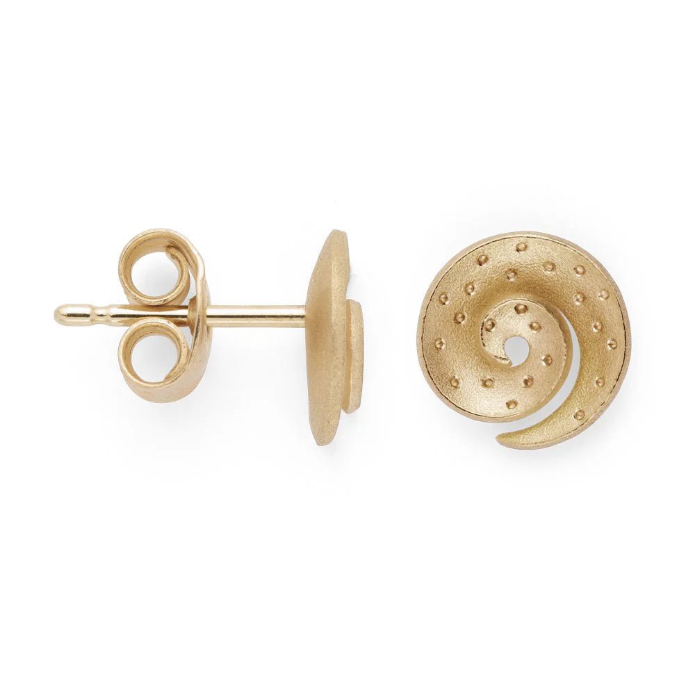 18 karat guld mat ørehænger - Urma.dk