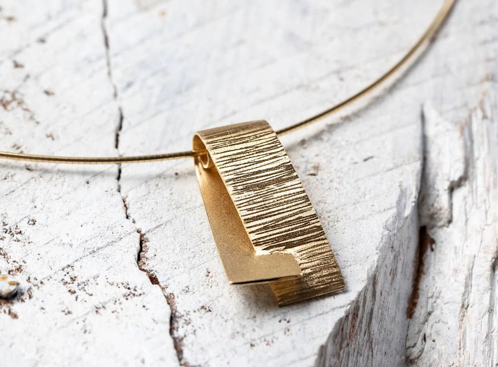 18 karat guld Vedhæng mat/børstet - Urma.dk