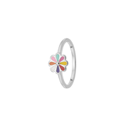 Ring, Colourful Flower, sølv