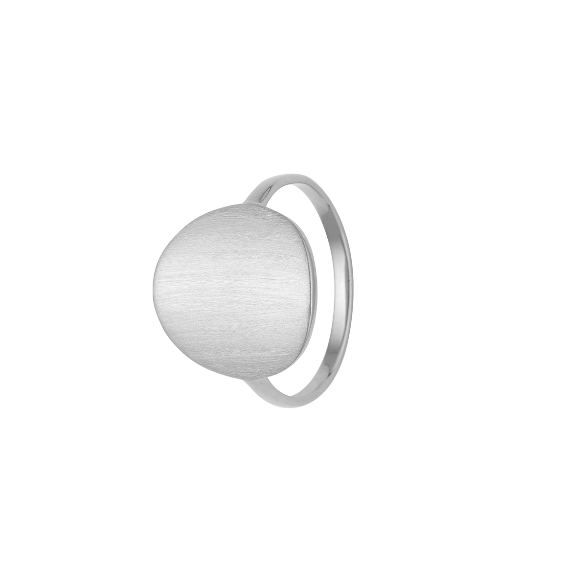 Ring, Cirkel plade, sølv