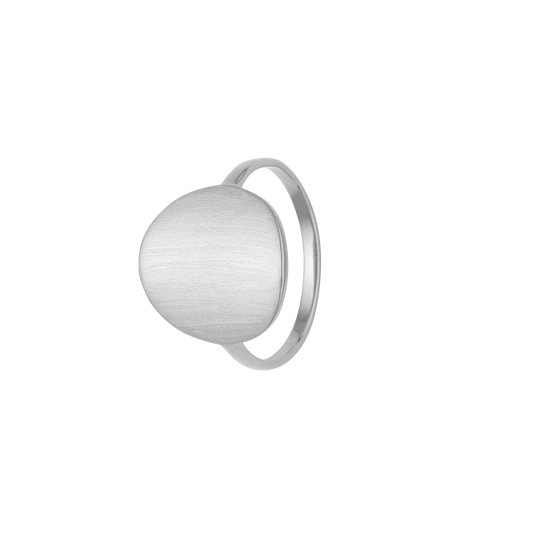 Ring, Cirkel plade, sølv
