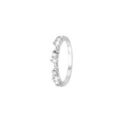 Evig Kærlighed, ring, sølv, 11 CZ