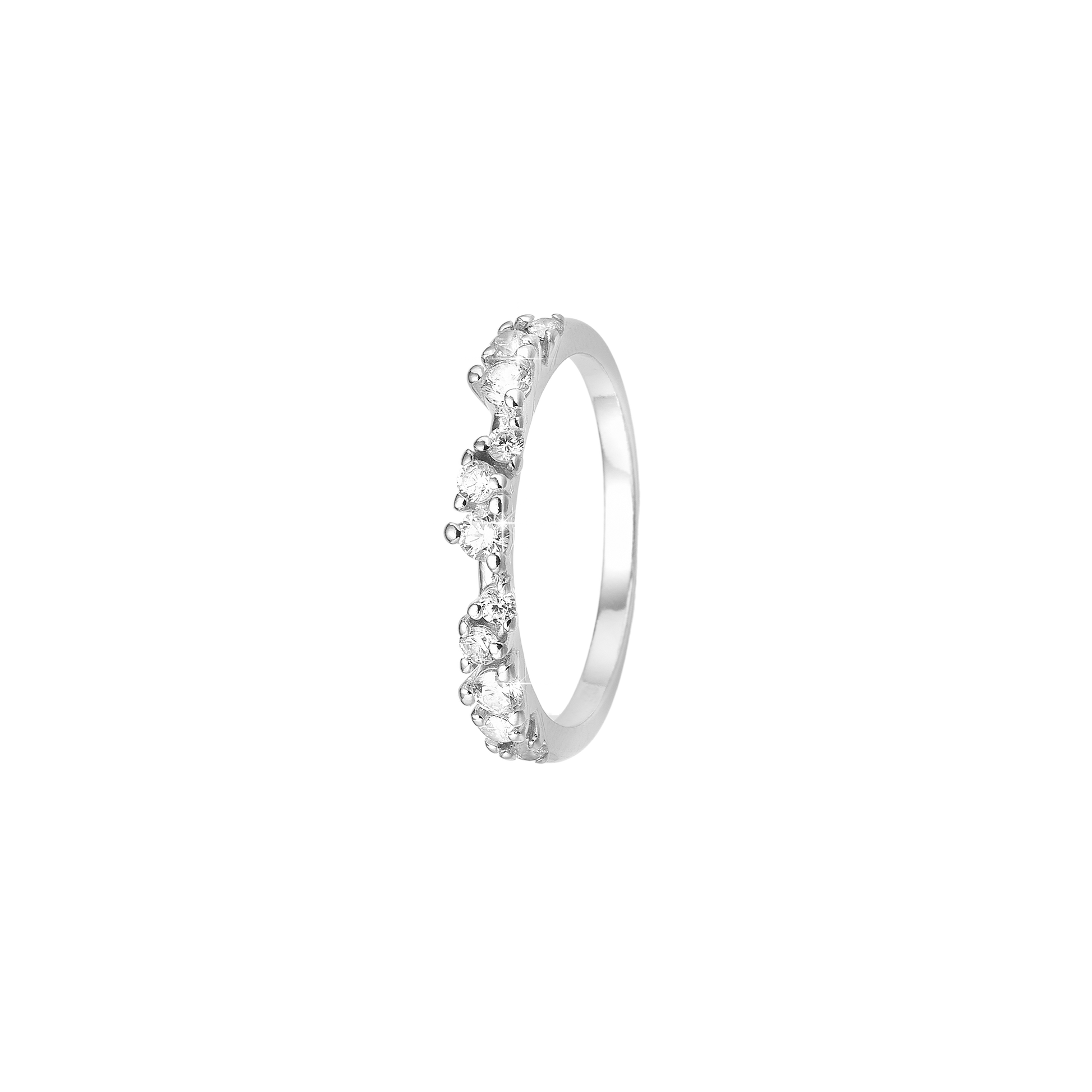 Evig Kærlighed, ring, sølv, 11 CZ