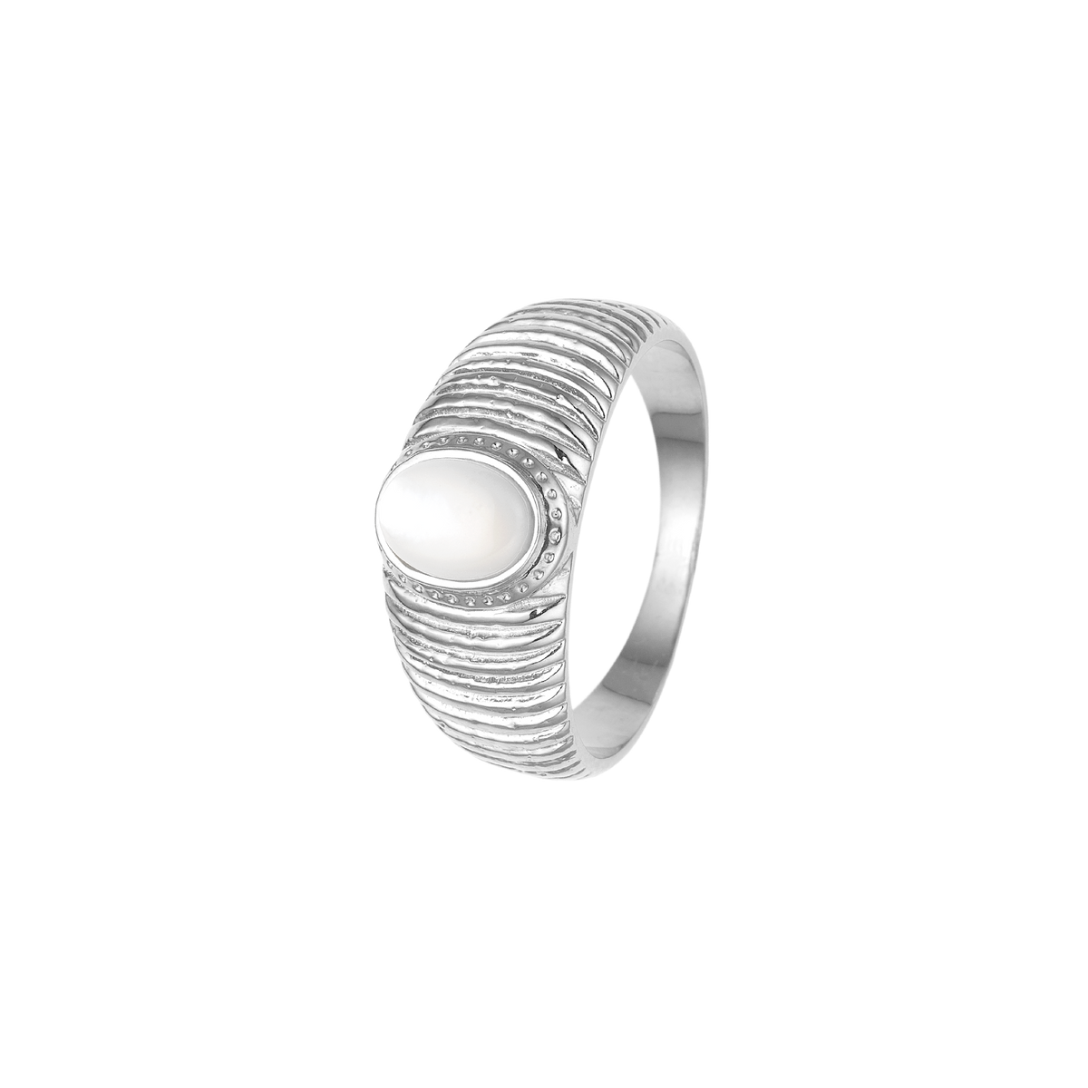 Ring, Perlemor, sølv