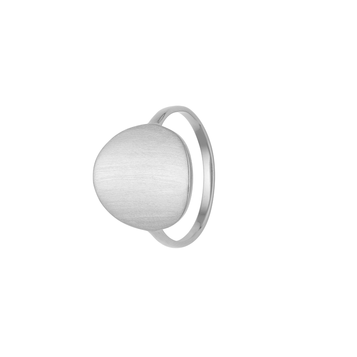 Ring, Cirkel plade, sølv