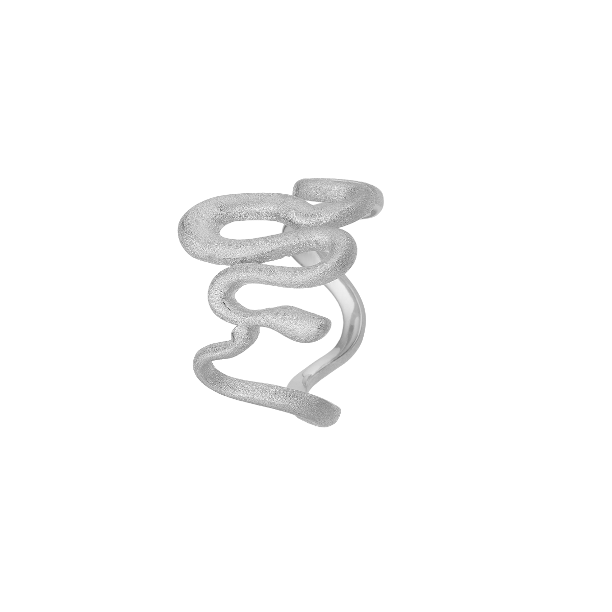 Snake, ring, sølv