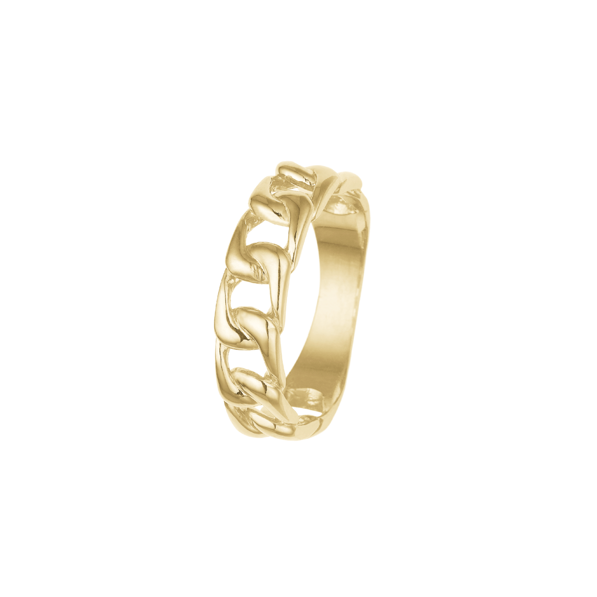 Ring, Lænke, forg sølv
