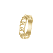 Ring, Lænke, forg sølv
