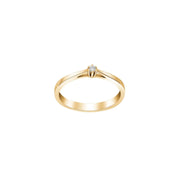 SIERSBØL 14kt. Afrodite guldring m. 0.03ct WSI