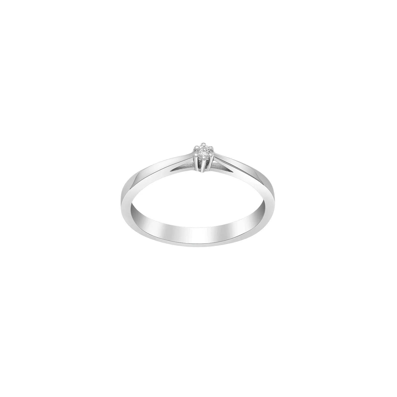 SIERSBØL 14kt. Afrodite hvg.guldring m. 0.03ct WSI