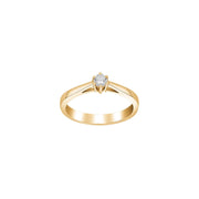 SIERSBØL 14kt. Afrodite guldring m. 0.15ct WSI