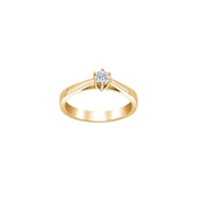 SIERSBØL 14kt. Afrodite guldring m. 0.20ct WSI