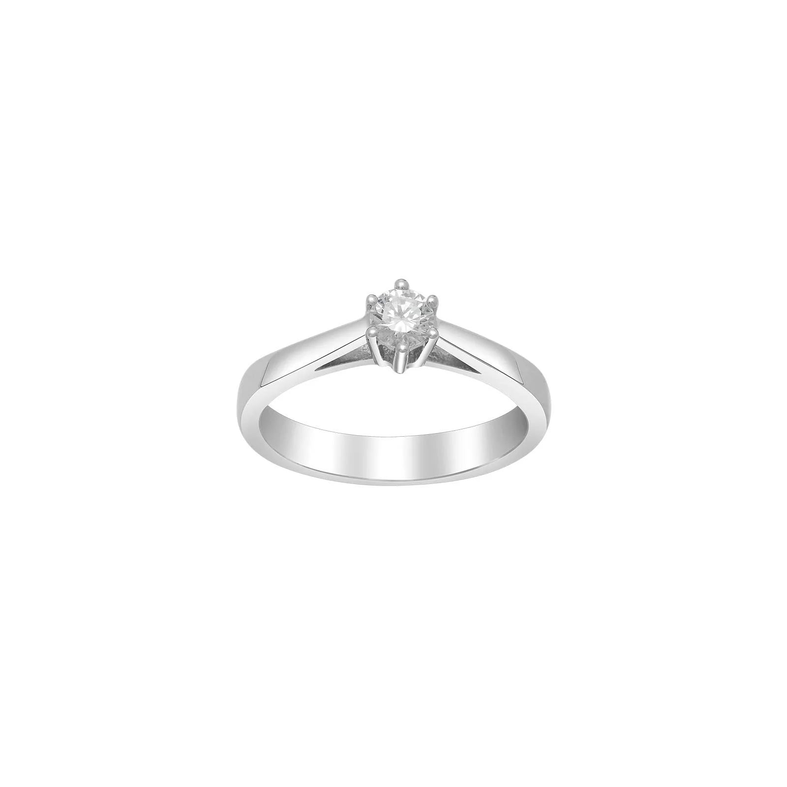 SIERSBØL 14kt. Afrodite hvg.guldring m. 0.25ct WSI