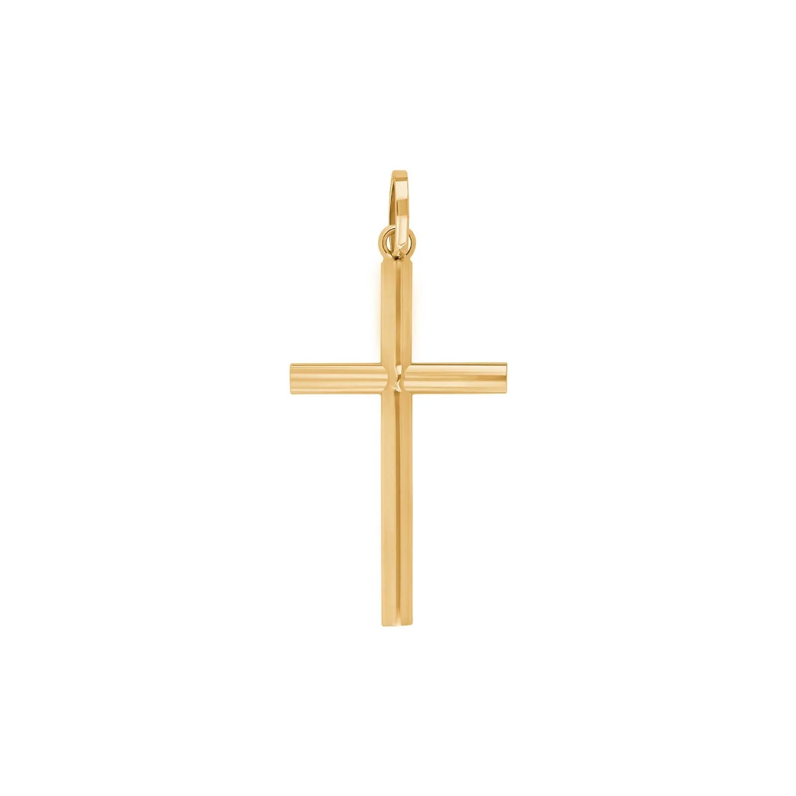 14kt. guldkors 23mm
