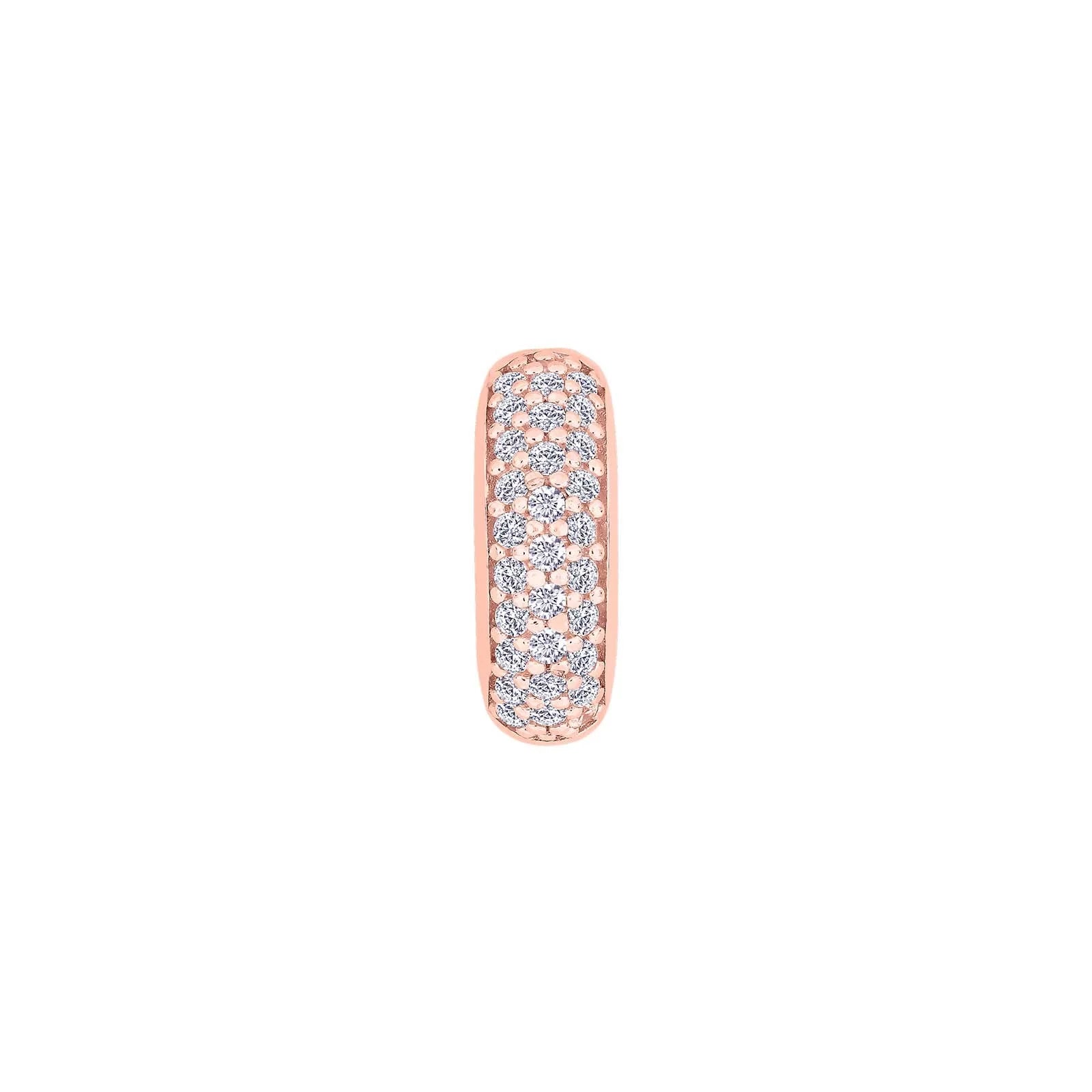 Sølv system-vedhæng m/cz 17x6mm