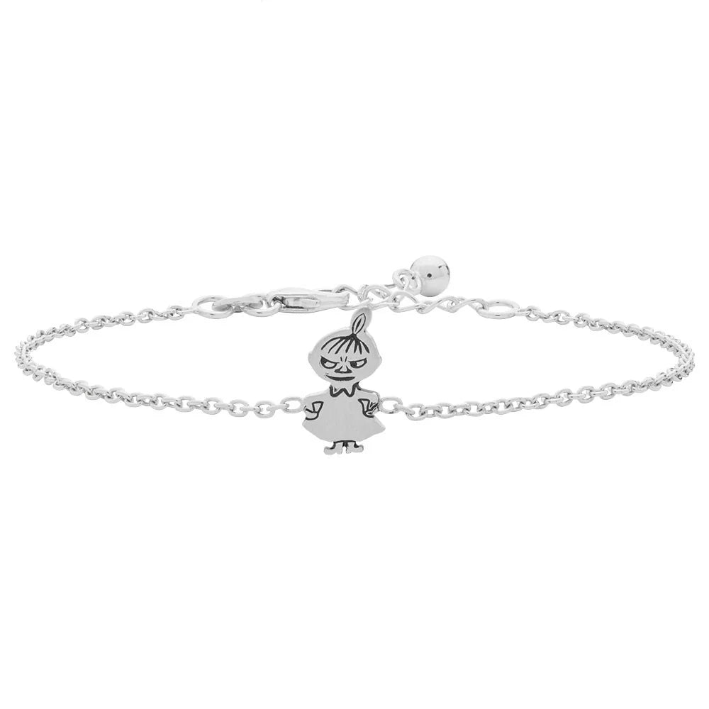 Rhodium silver bracelet Little My Figure 12mm