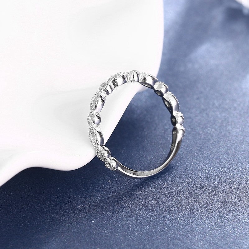 Sølv ring med zirconia