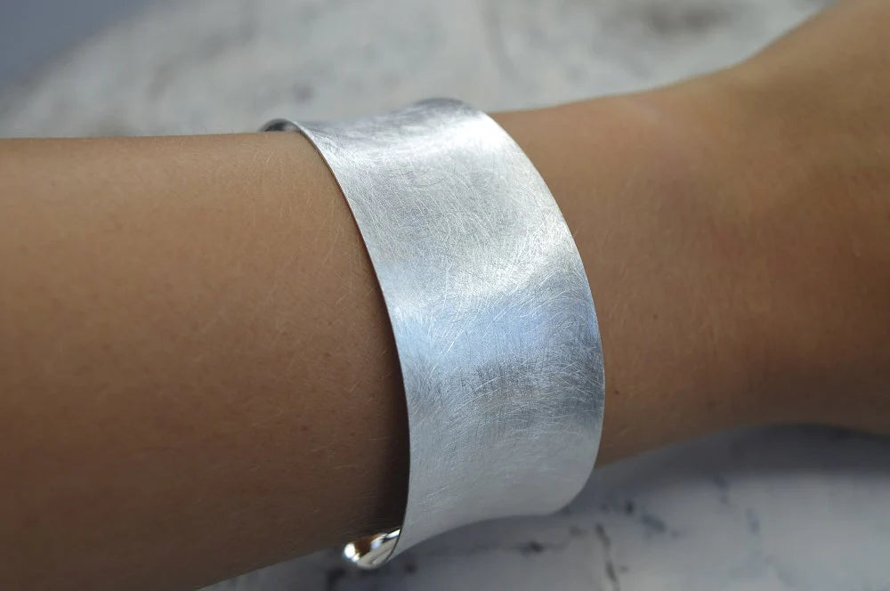 Sterling sølv Armring børstet