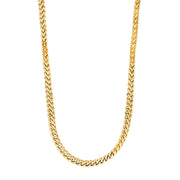 SON kæde steel IP gold 55+5cm, box-chain