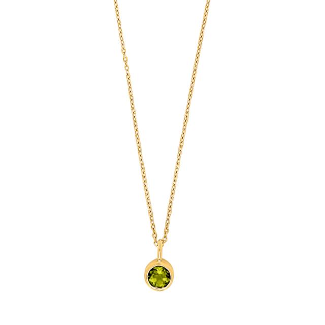 Forgyldt sølvkæde BAROQUE52 perle 20mm
