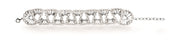 Sterling sølv armbånd rho. mat, kulturperle 52.48CT