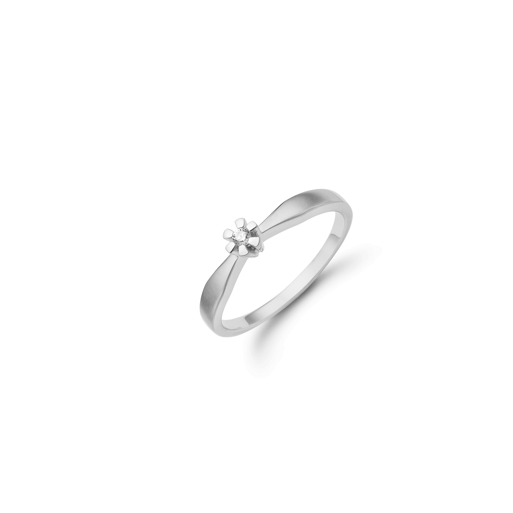 ETERNITY Sølv D.RING  1X0,03CT WSI