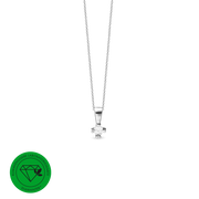 MARY Vedh. sølv LG DIAMANT 0,05CT 