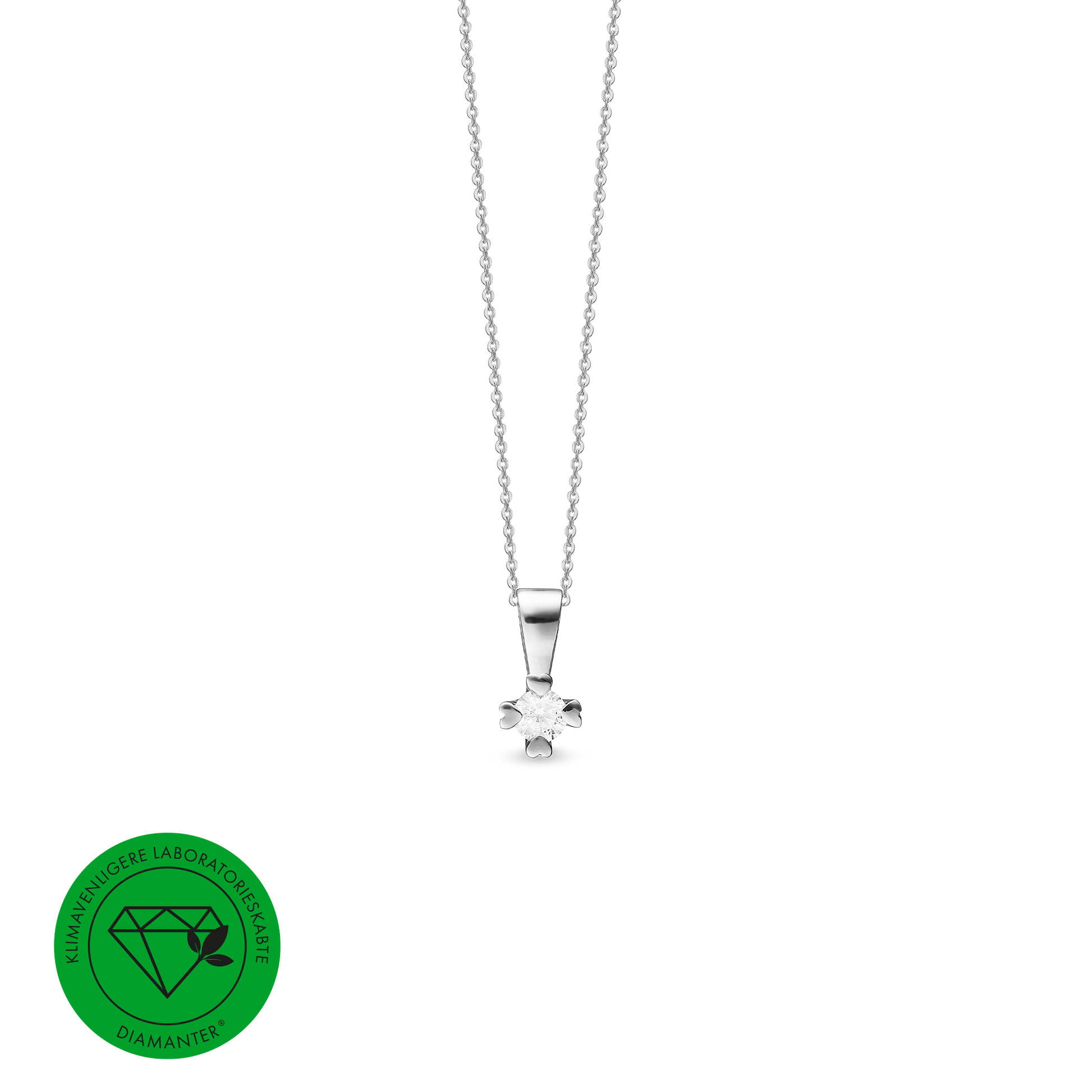 MARY Vedh. sølv LG DIAMANT 0,05CT 