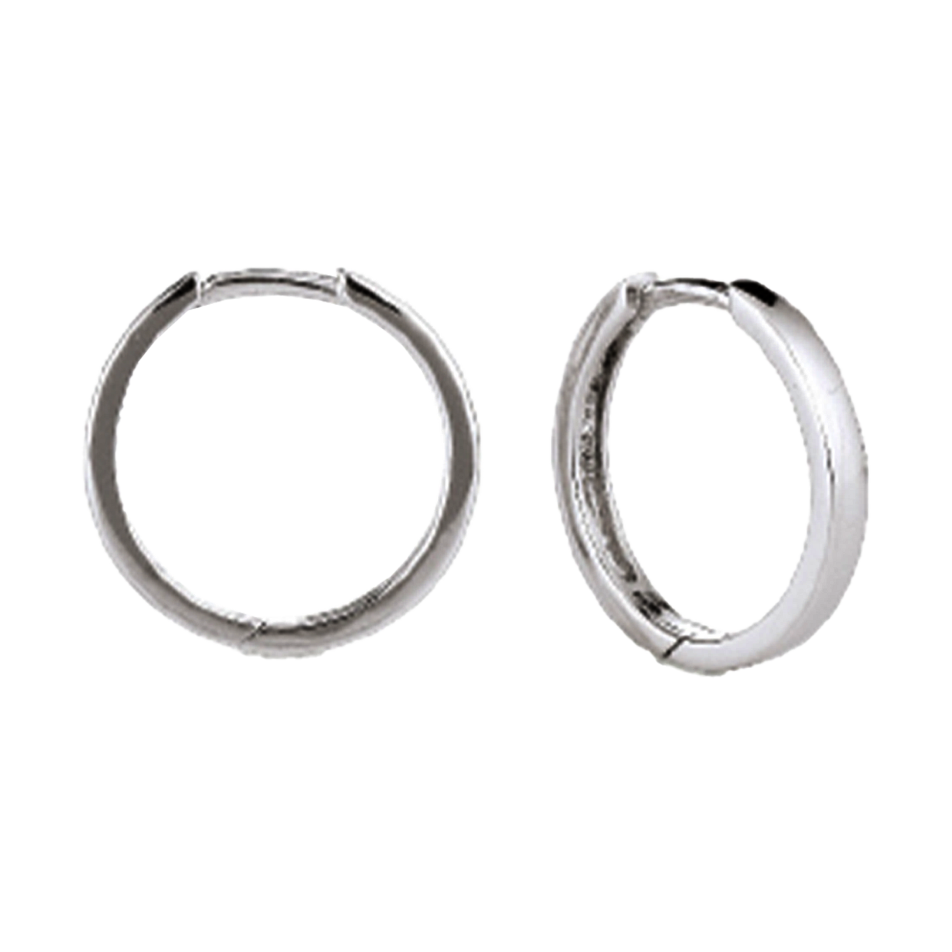 RHOD. SØLV CREOL 32MM, TRÅD 2 MM M/KLAPL