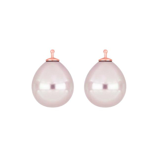 Mallorca perle dråbe farve11 m/rfg sølv - par