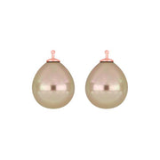 Mallorca perle dråbe farve73 m/rfg sølv - par