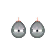 Mallorca perle dråbe farve93 m/rfg sølv - par