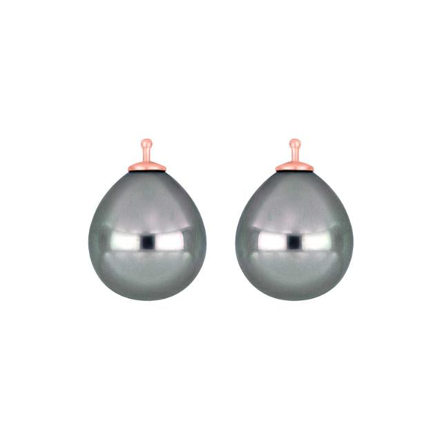 Mallorca perle dråbe farve93 m/rfg sølv - par