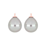 Mallorca perle dråbe farve07 m/rfg sølv - par