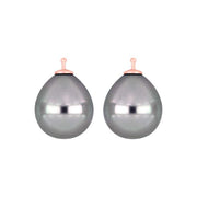 Mallorca perle dråbe farve93 m/rfg sølv - par