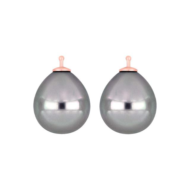 Mallorca perle dråbe farve93 m/rfg sølv - par