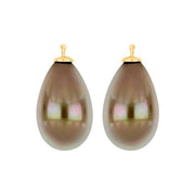 Mallorca perle dråbe farve72 m/fg sølv - par