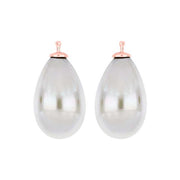 Mallorca perle dråbe farve07 m/rfg sølv - par