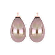 Mallorca perle dråbe farve13 m/rfg sølv - par