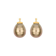 Mallorca perle barok farve72 m/fg sølv - par