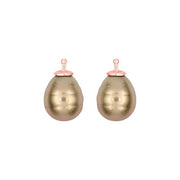 Mallorca perle barok farve72 m/rfg sølv - par