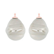 Mallorca perle barok farve07 m/rfg sølv - par