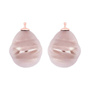 Mallorca perle barok farve13 m/rfg sølv - par