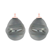 Mallorca perle barok farve93 m/rfg sølv - par