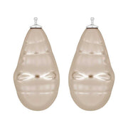 Mallorca perle barok farve73 m/rh sølv - par