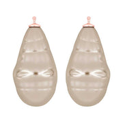 Mallorca perle barok farve73 m/rfg sølv - par