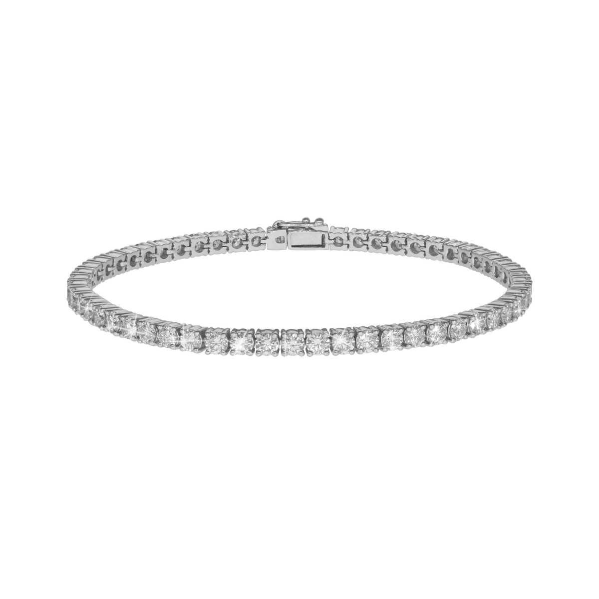 Tennis Armbånd 14 kt. hvidguld 5,00 ct.