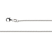 Sterling sølv rund ankerkæde karabin, rho 1,5 mm